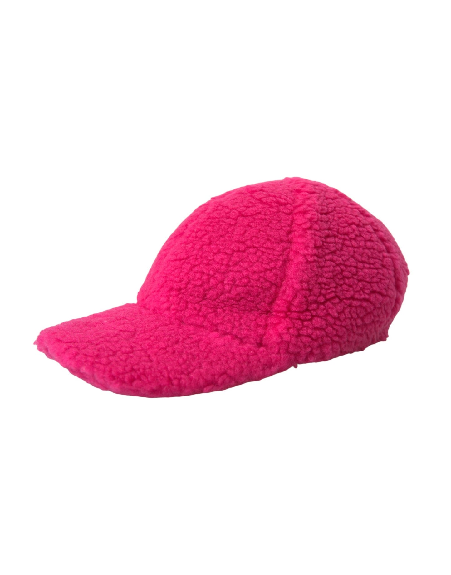 Dolce & Gabbana Pink Fleece Plush Baseball Hat Men Dolce & Gabbana