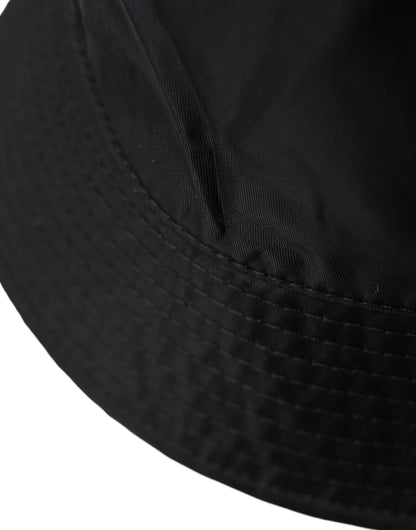 Dolce & Gabbana Black Wide Brim Cap Bucket Hat Men Dolce & Gabbana