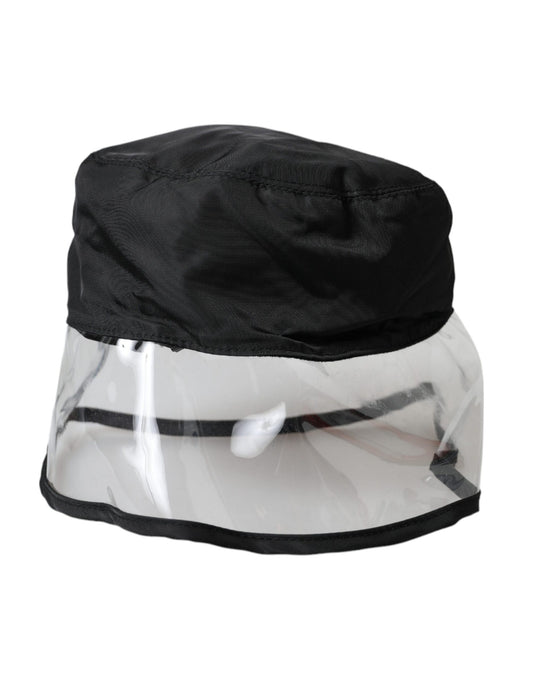 Dolce & Gabbana Black Polyester Plastic Bucket Hat Men Dolce & Gabbana