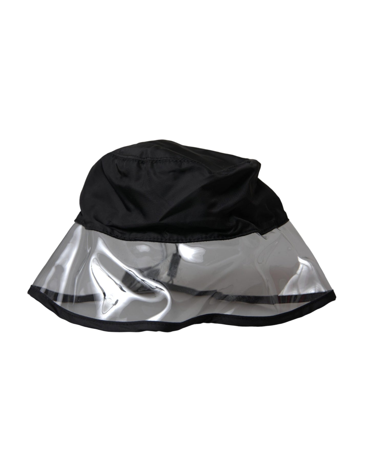 Dolce & Gabbana Black Polyester Plastic Bucket Hat Men Dolce & Gabbana