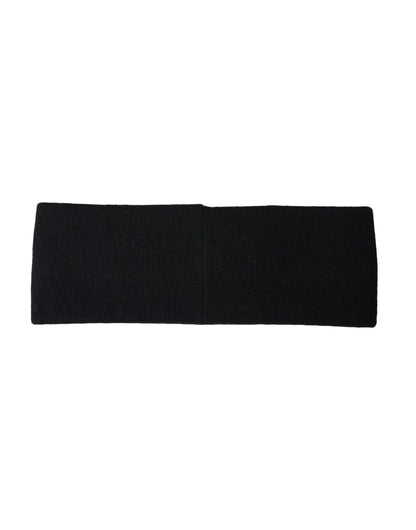 Dolce & Gabbana Black DG Cashmere Knitted Head Band Hat Men Dolce & Gabbana