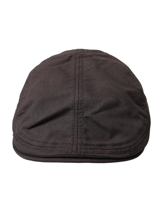 Dolce & Gabbana Brown Nylon Cloth Newsboy Hat Men Dolce & Gabbana