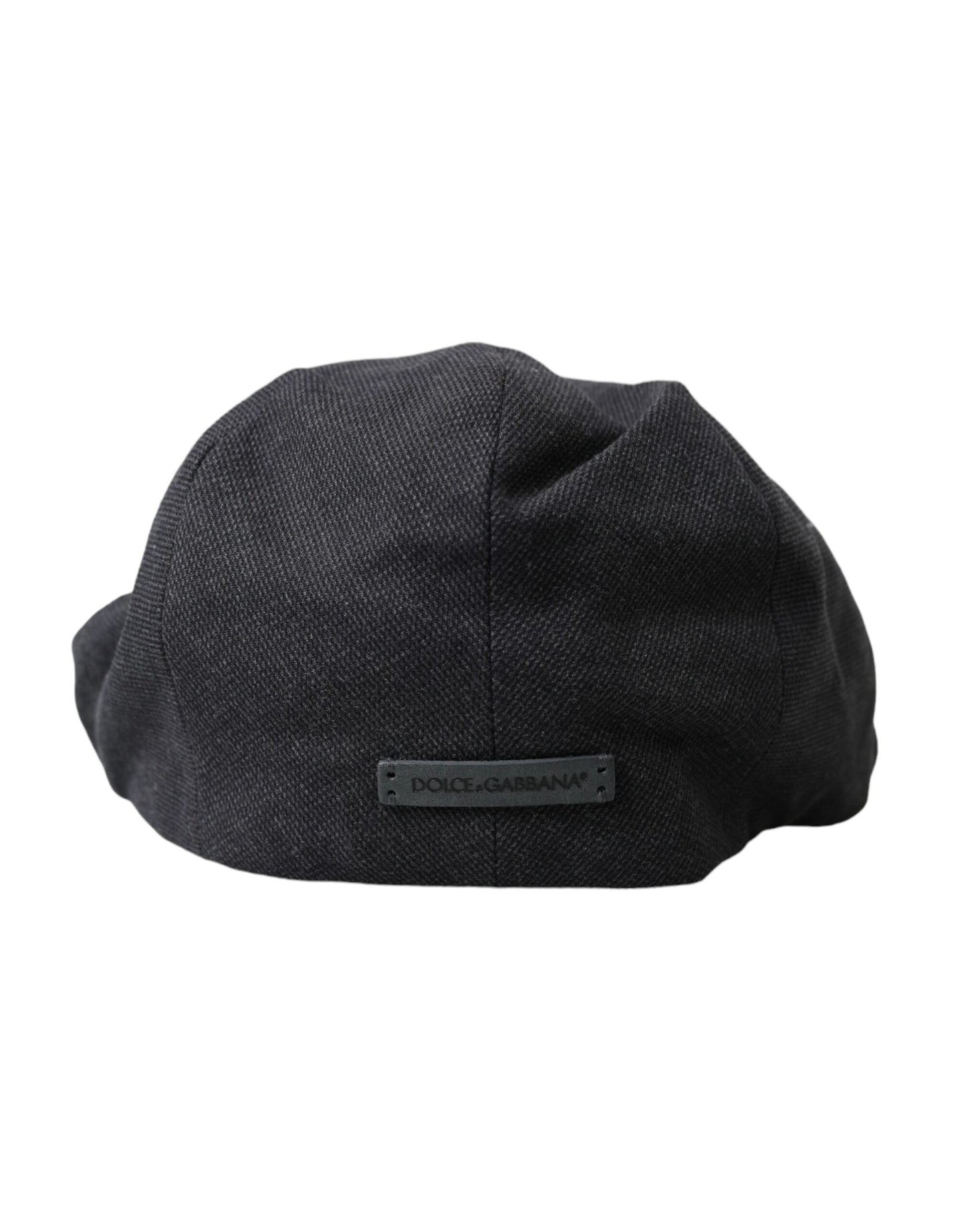 Dolce & Gabbana Gray Cotton Cloth Newsboy Hat Men Dolce & Gabbana