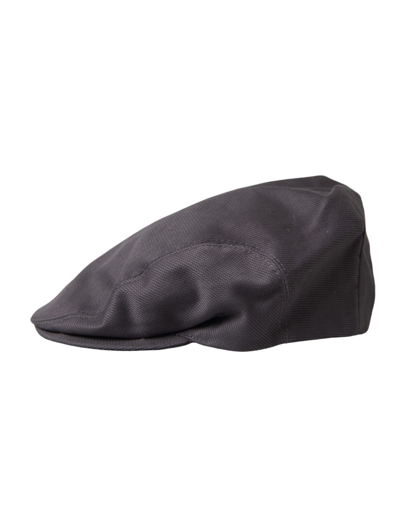 Dolce & Gabbana Gray Cotton Cloth Newsboy Hat Men Dolce & Gabbana