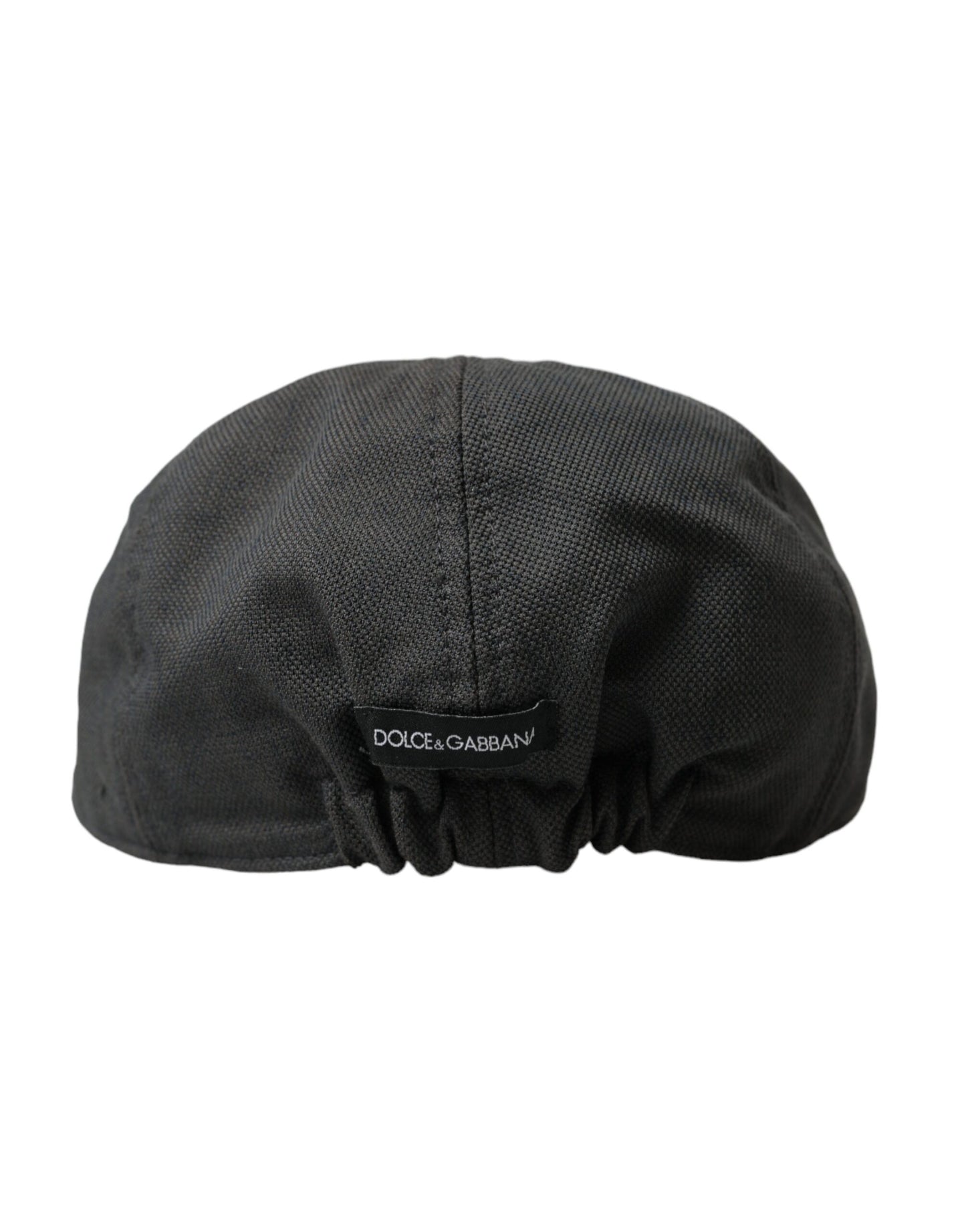 Dolce & Gabbana Dark Gray Nylon Cloth Newsboy Hat Men Dolce & Gabbana