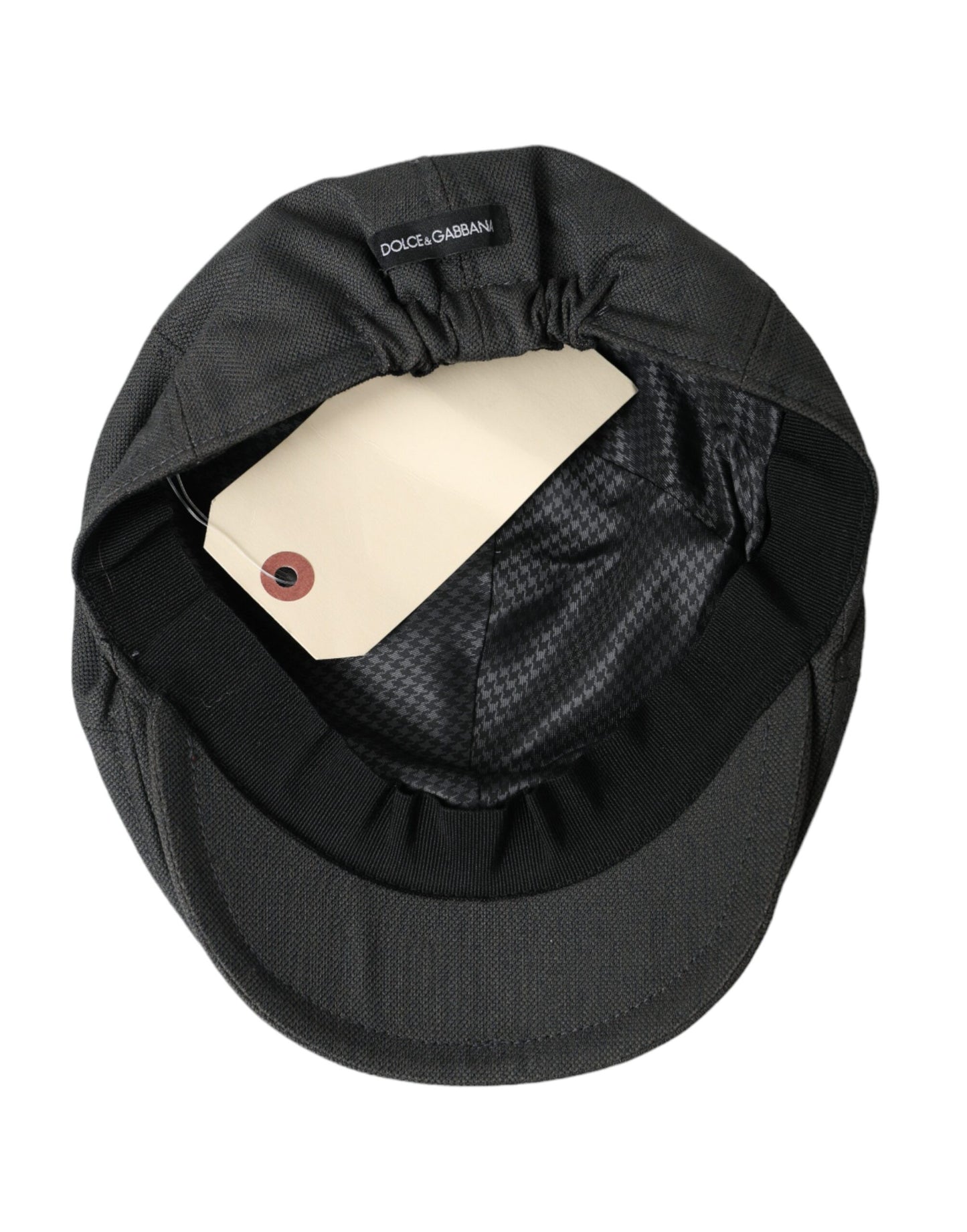 Dolce & Gabbana Dark Gray Nylon Cloth Newsboy Hat Men Dolce & Gabbana