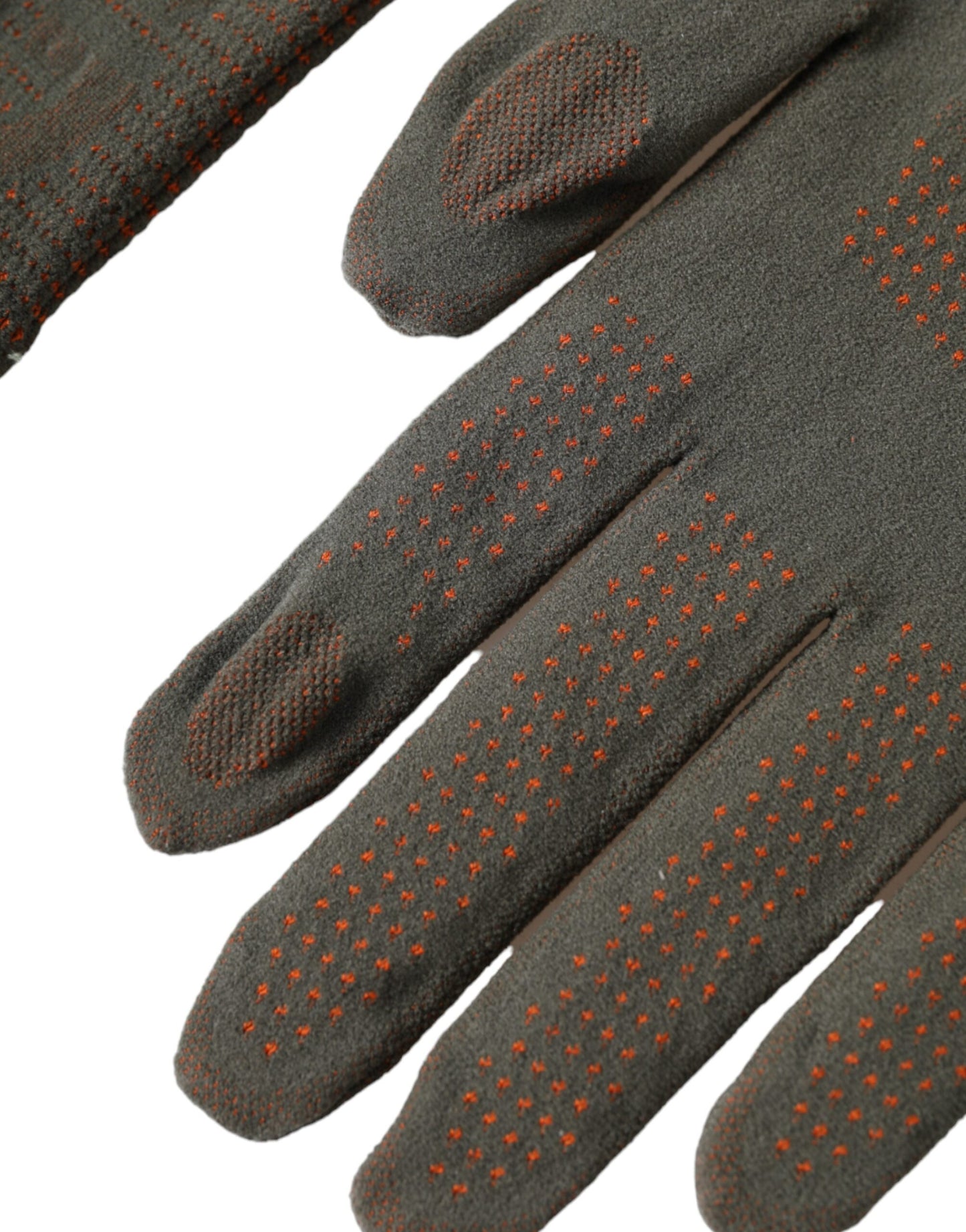 Dolce & Gabbana Brown Cotton Stretch Wrist Length Gloves Dolce & Gabbana