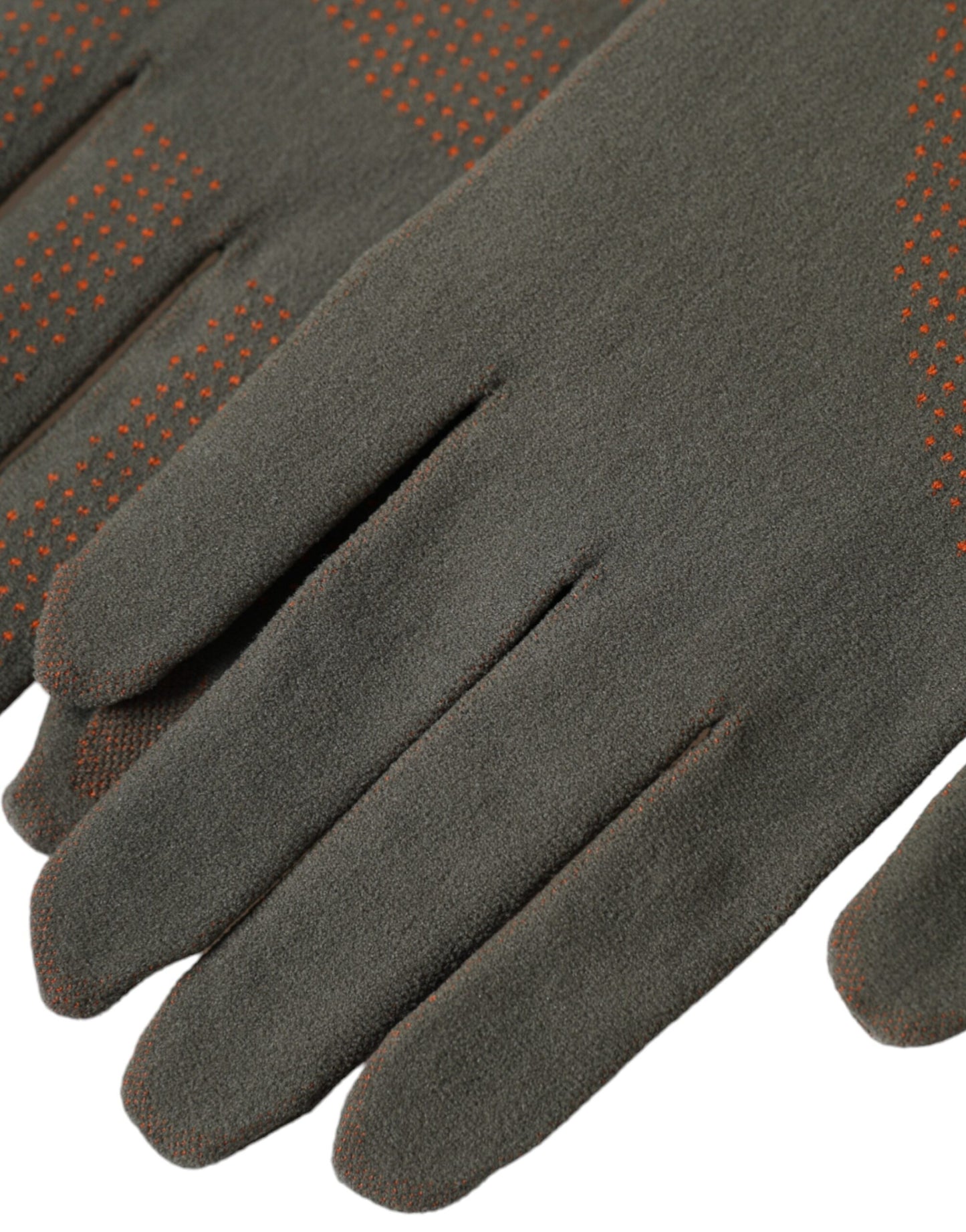 Dolce & Gabbana Brown Cotton Stretch Wrist Length Gloves Dolce & Gabbana