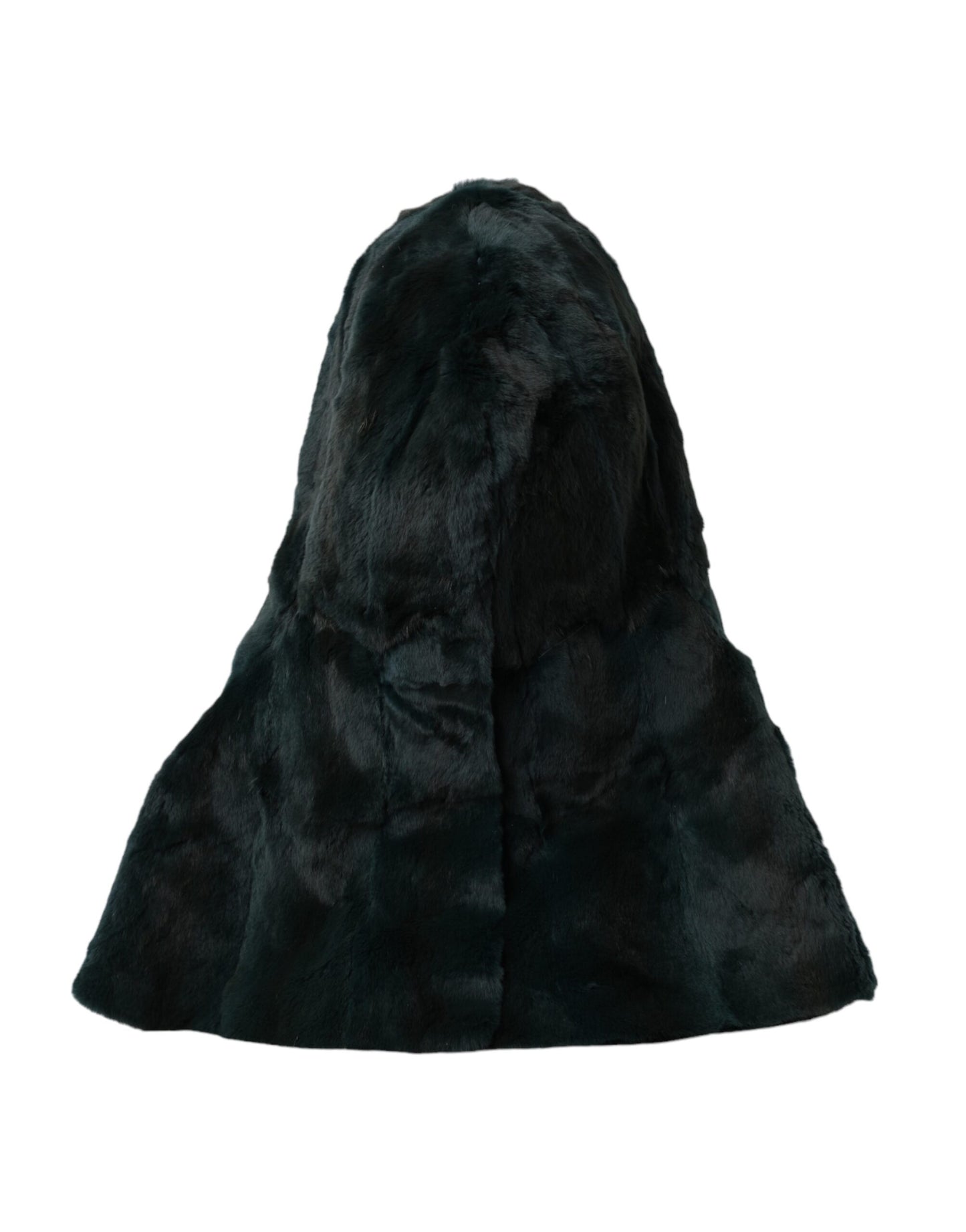 Dolce & Gabbana Black Weasel Fur Whole Head Wrap Hat Dolce & Gabbana