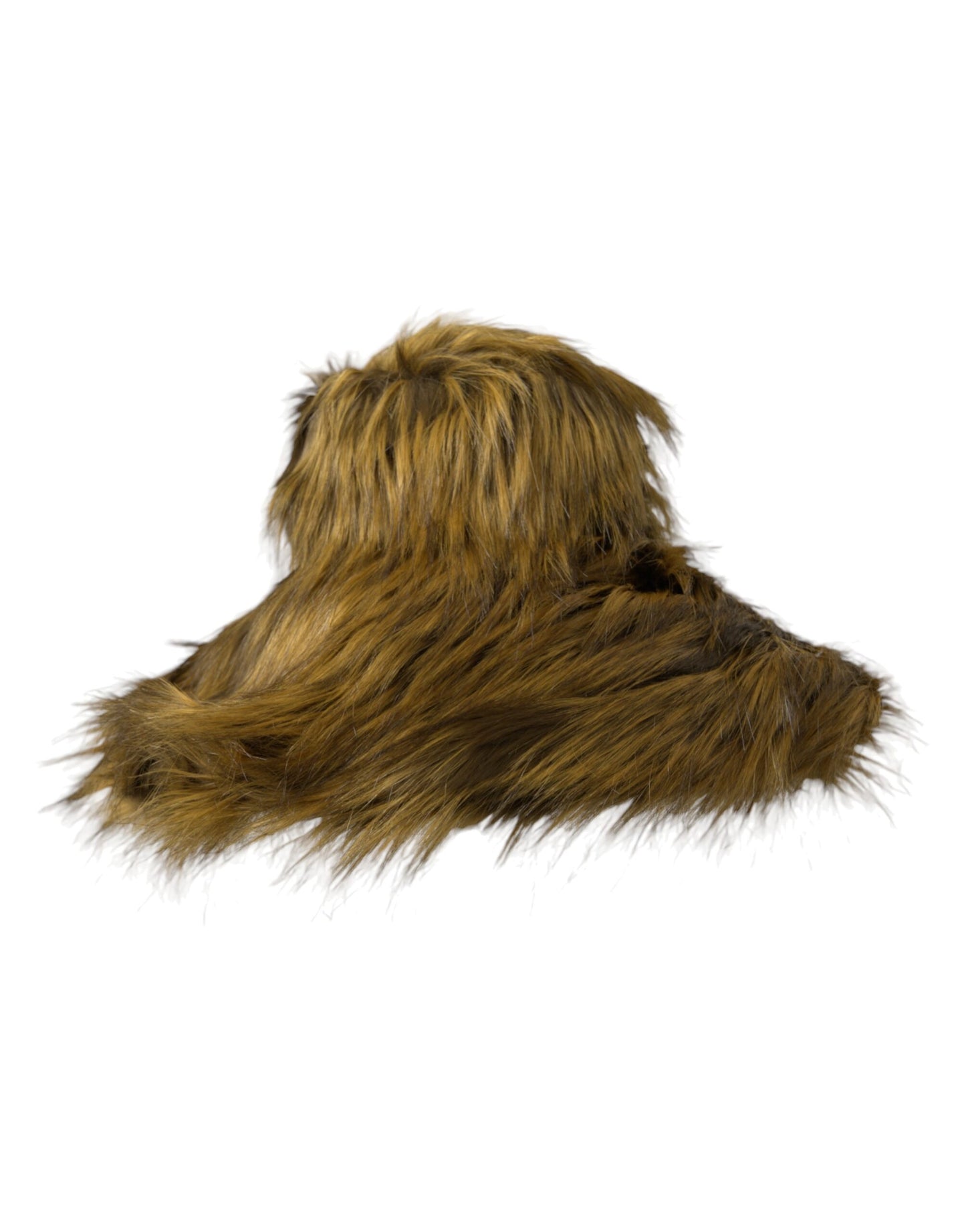 Dolce & Gabbana Brown Modacrylic Faux Fur Bucket Hat Dolce & Gabbana