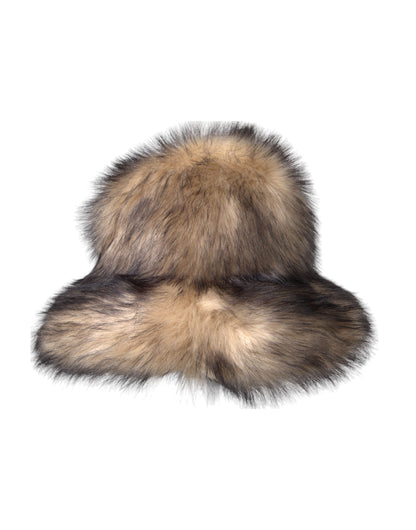 Dolce & Gabbana Brown Faux Fur Modacrylic Fedora Hat Dolce & Gabbana