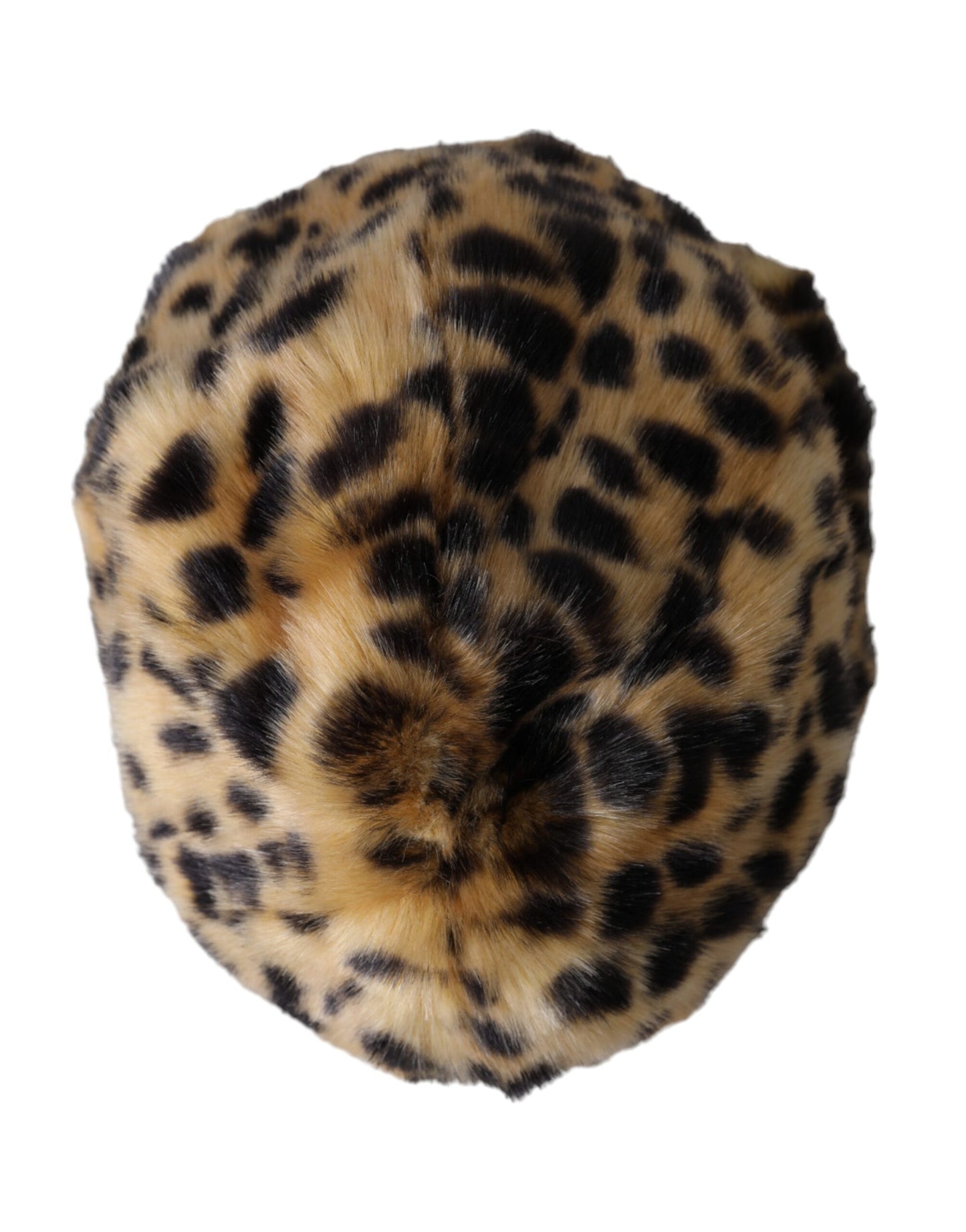 Dolce & Gabbana Brown Leopard Fur Women Bucket Hat Dolce & Gabbana