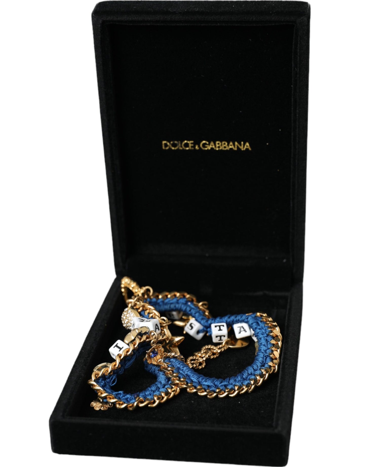 Dolce & Gabbana Gold Tone Brass Chain Iam The Star Bracelet Dolce & Gabbana