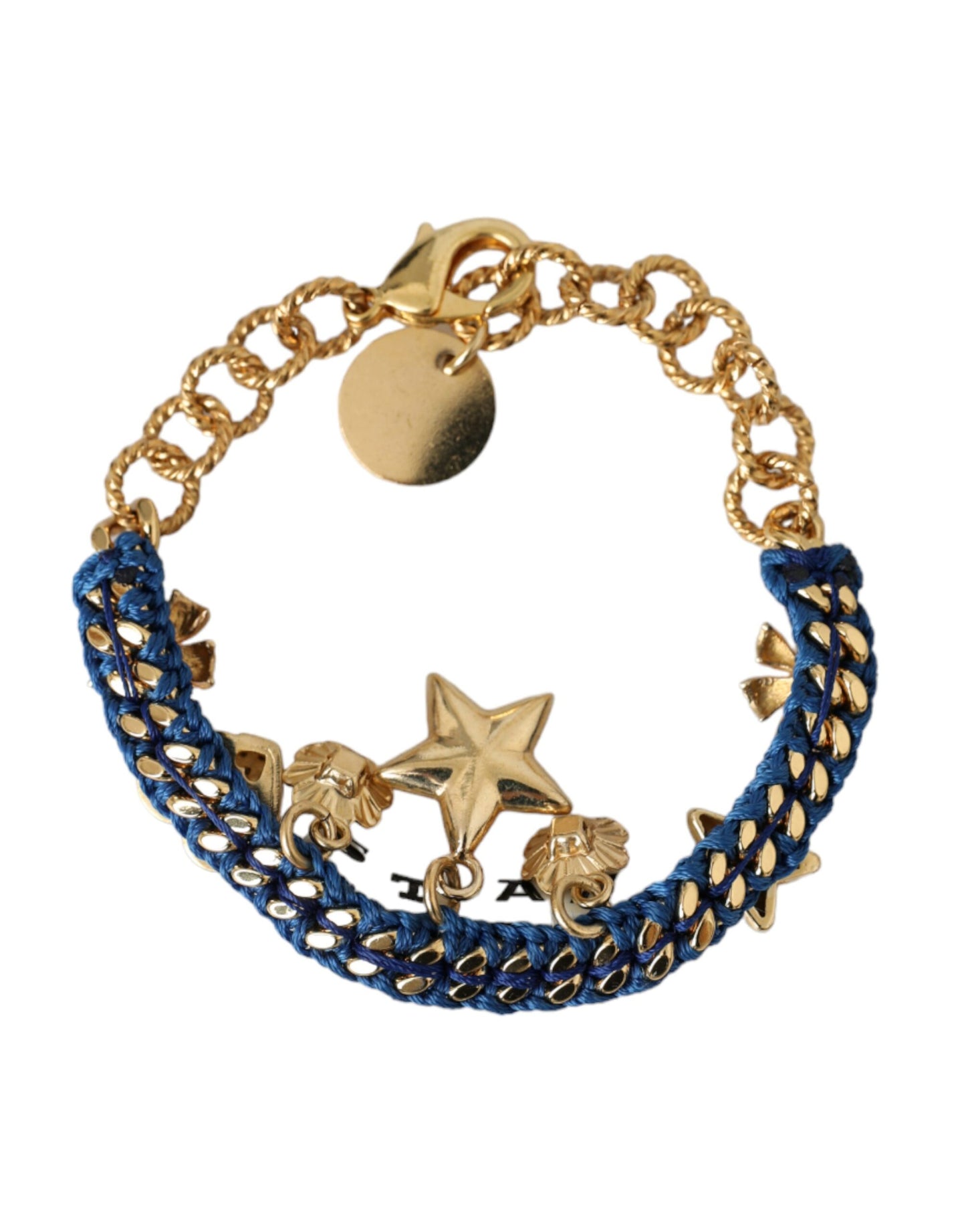 Dolce & Gabbana Gold Tone Brass Chain Star Fashion Bracelet Dolce & Gabbana