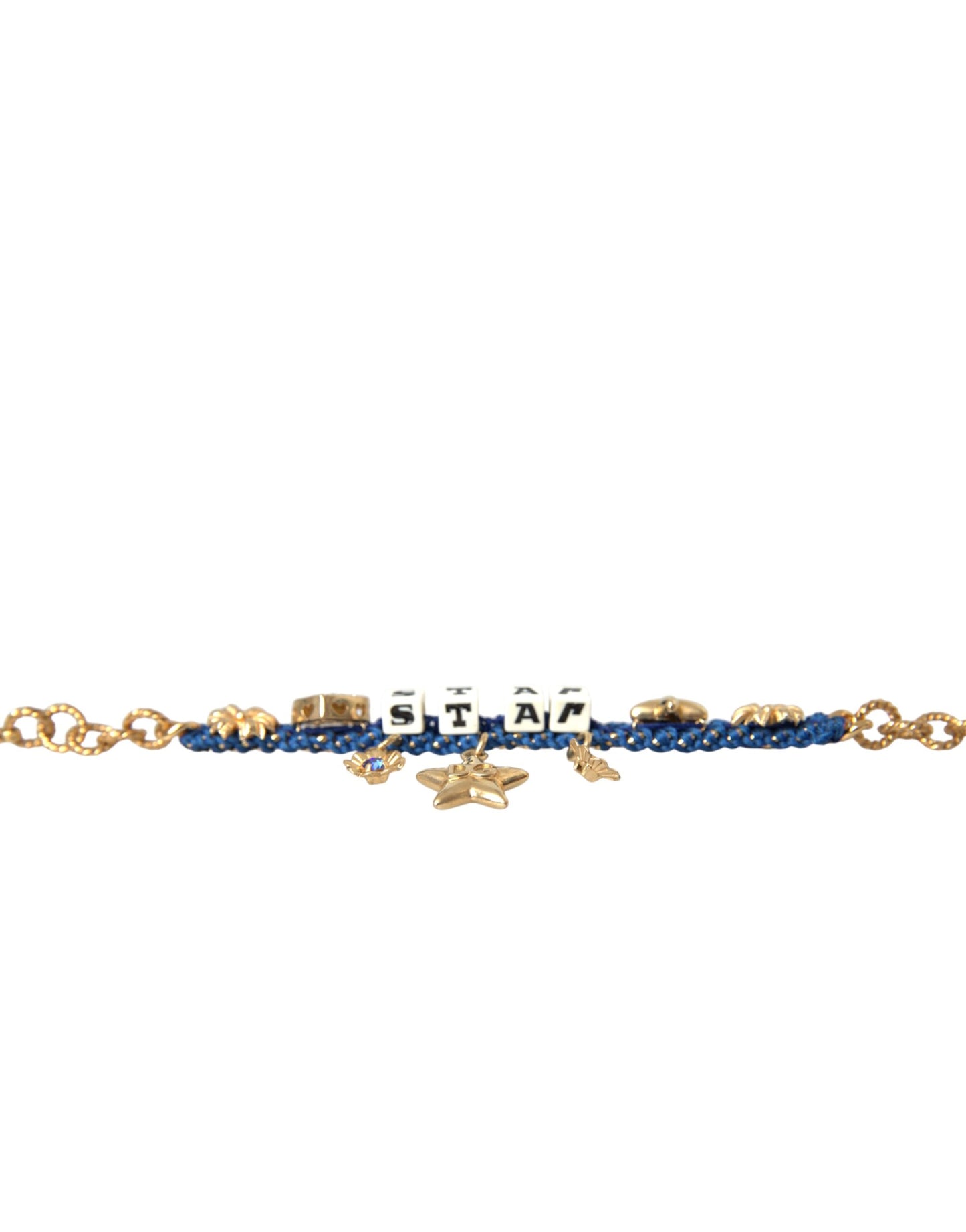 Dolce & Gabbana Gold Tone Brass Chain Star Fashion Bracelet Dolce & Gabbana