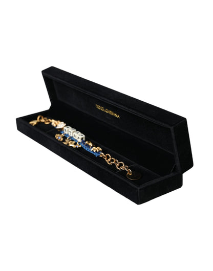 Dolce & Gabbana Gold Tone Brass Chain Star Fashion Bracelet Dolce & Gabbana