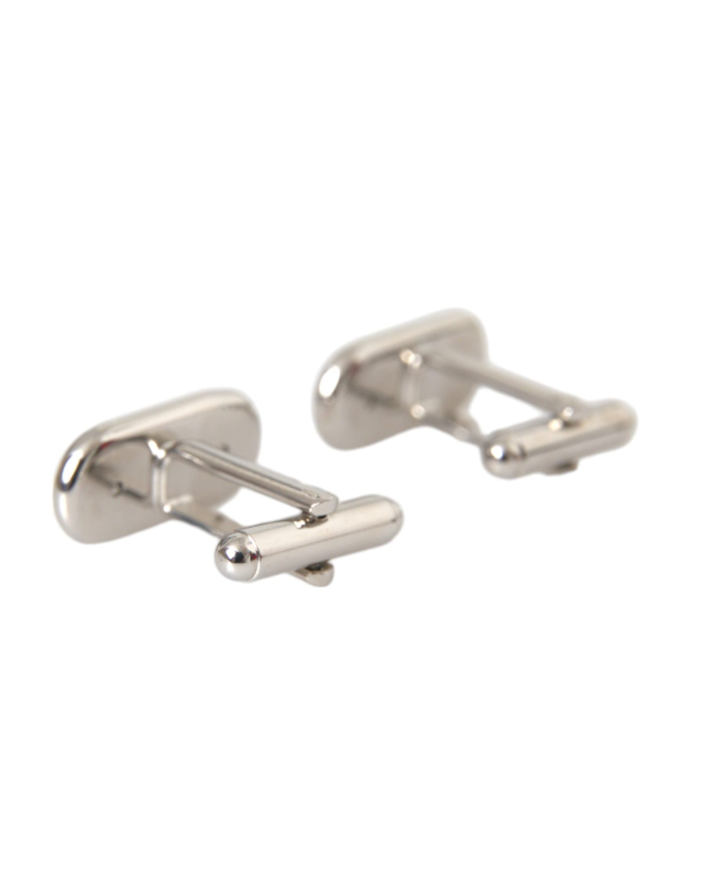 Dolce & Gabbana Silver Gold Plated Metal Brass Pin Cufflinks Dolce & Gabbana