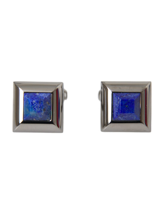 Dolce & Gabbana Silver Plated Brass Pin Crystal Cufflinks Dolce & Gabbana