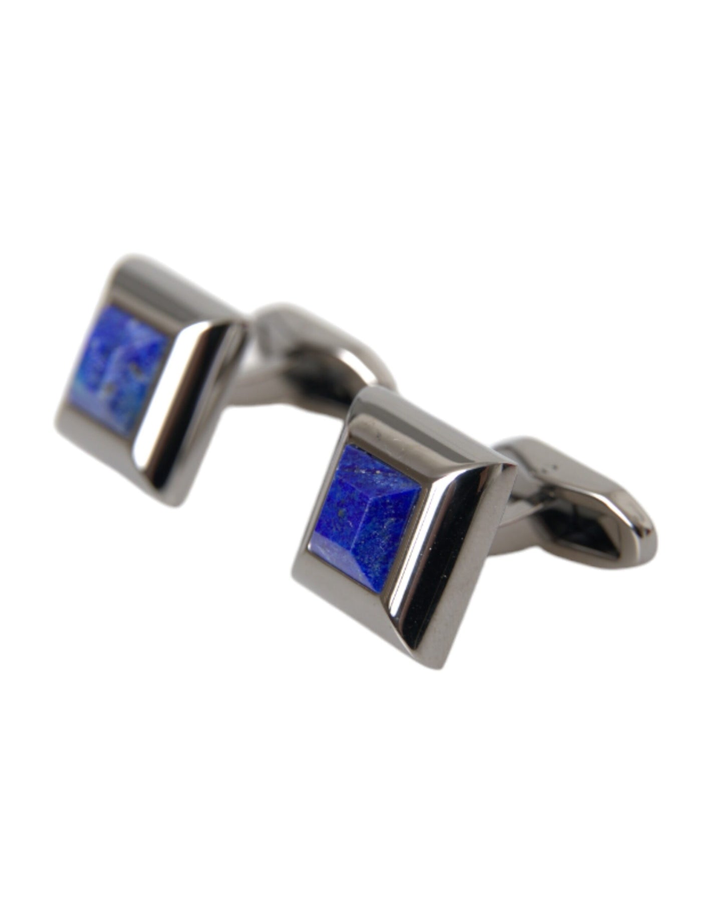 Dolce & Gabbana Silver Plated Brass Pin Crystal Cufflinks Dolce & Gabbana