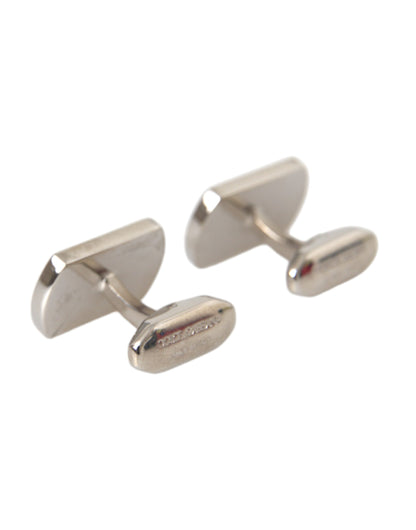 Dolce & Gabbana Silver Gold Plated Metal Brass Pin Cufflinks Dolce & Gabbana