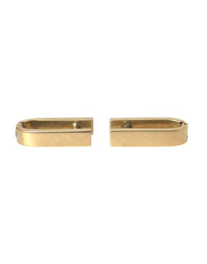 Dolce & Gabbana Gold Plated Metal Brass Pin Men Cufflinks Dolce & Gabbana