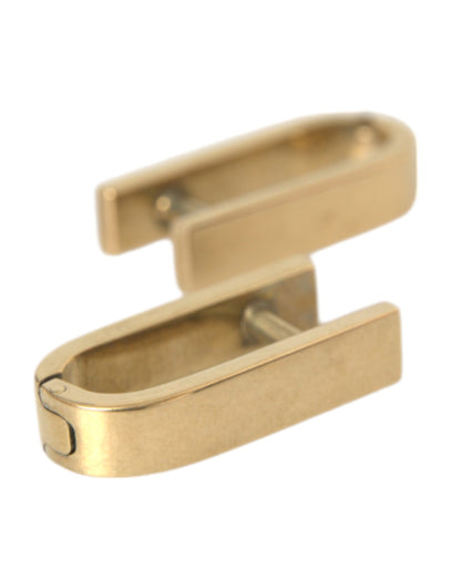 Dolce & Gabbana Gold Plated Metal Brass Pin Men Cufflinks Dolce & Gabbana