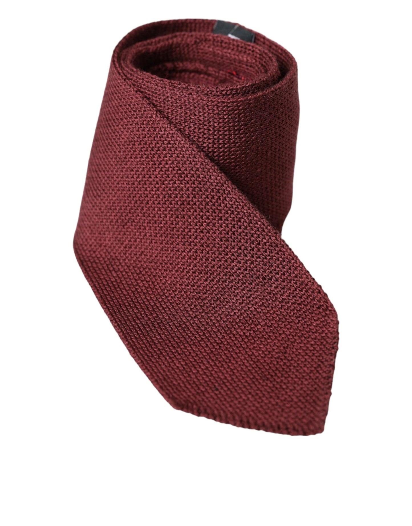 Dolce & Gabbana Bordeaux 100% Silk Patterned Classic Men Tie Dolce & Gabbana