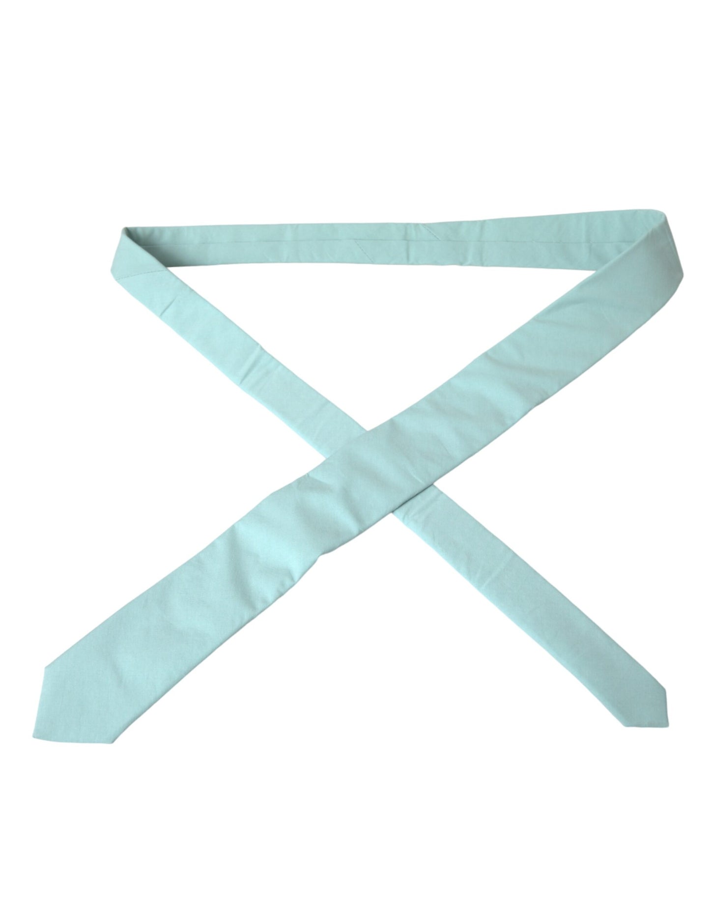 Dolce & Gabbana Mint Green Cotton Adjustable Tie Men Dolce & Gabbana