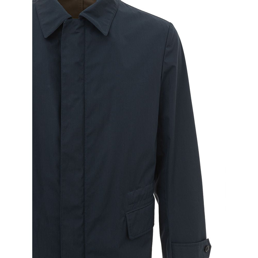 Brioni Blue Cotton Jacket Brioni