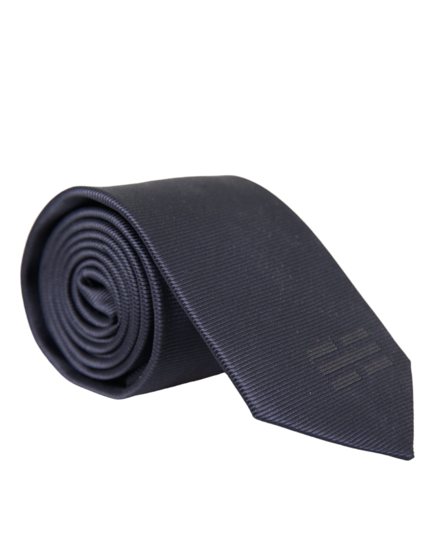 Dolce & Gabbana Blue Solid Silk Adjustable Tie Men Dolce & Gabbana