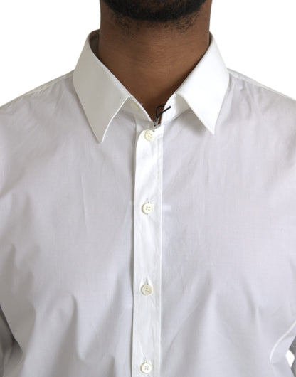 Dolce & Gabbana White Cotton Formal Dress Top SICILIA Shirt Dolce & Gabbana