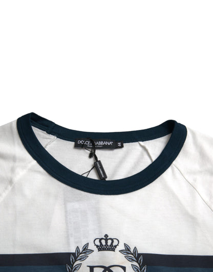 Dolce & Gabbana White D&G Logo Cotton Short Sleeves T-shirt Dolce & Gabbana