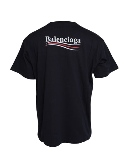 Dolce & Gabbana Dark Blue Cotton Logo Crew Neck Short Sleeves T-shirt Dolce & Gabbana