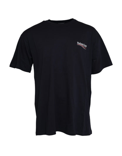 Dolce & Gabbana Dark Blue Cotton Logo Crew Neck Short Sleeves T-shirt Dolce & Gabbana