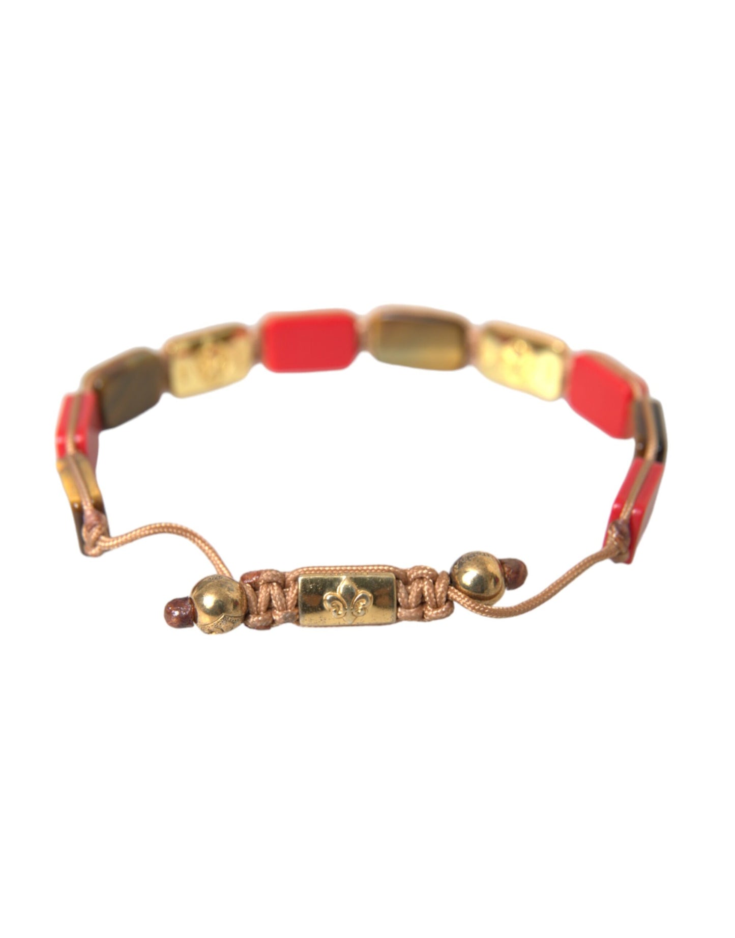 Nialaya CZ Tiger Eye Red Coral 925 Silver Men Bracelet Nialaya