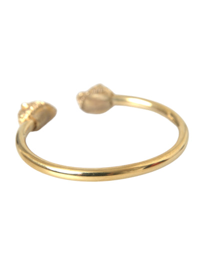 Nialaya Gold CZ Lion Bangle Bracelet Women Nialaya