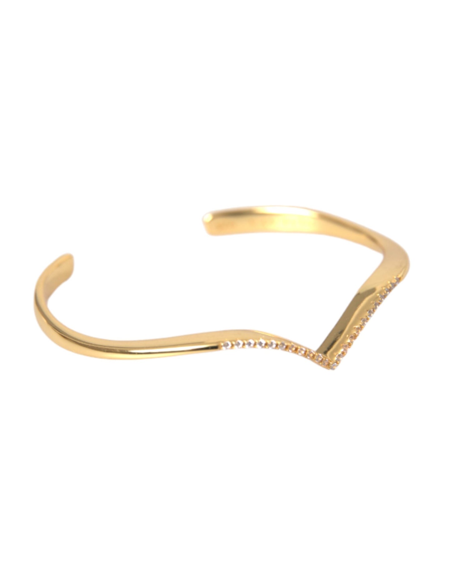 Nialaya Arched Wing Cuff Skyfall Gold CZ 925 Bracelet Nialaya