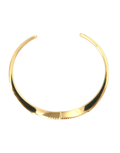 Nialaya Arched Wing Cuff Skyfall Gold CZ 925 Bracelet Nialaya