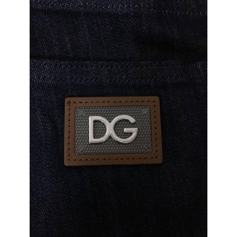 Dolce & Gabbana Blue Cotton Jeans & Pant Dolce & Gabbana