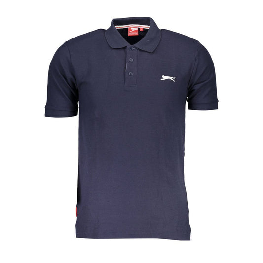 Slazenger Blue Cotton Polo Shirt Slazenger