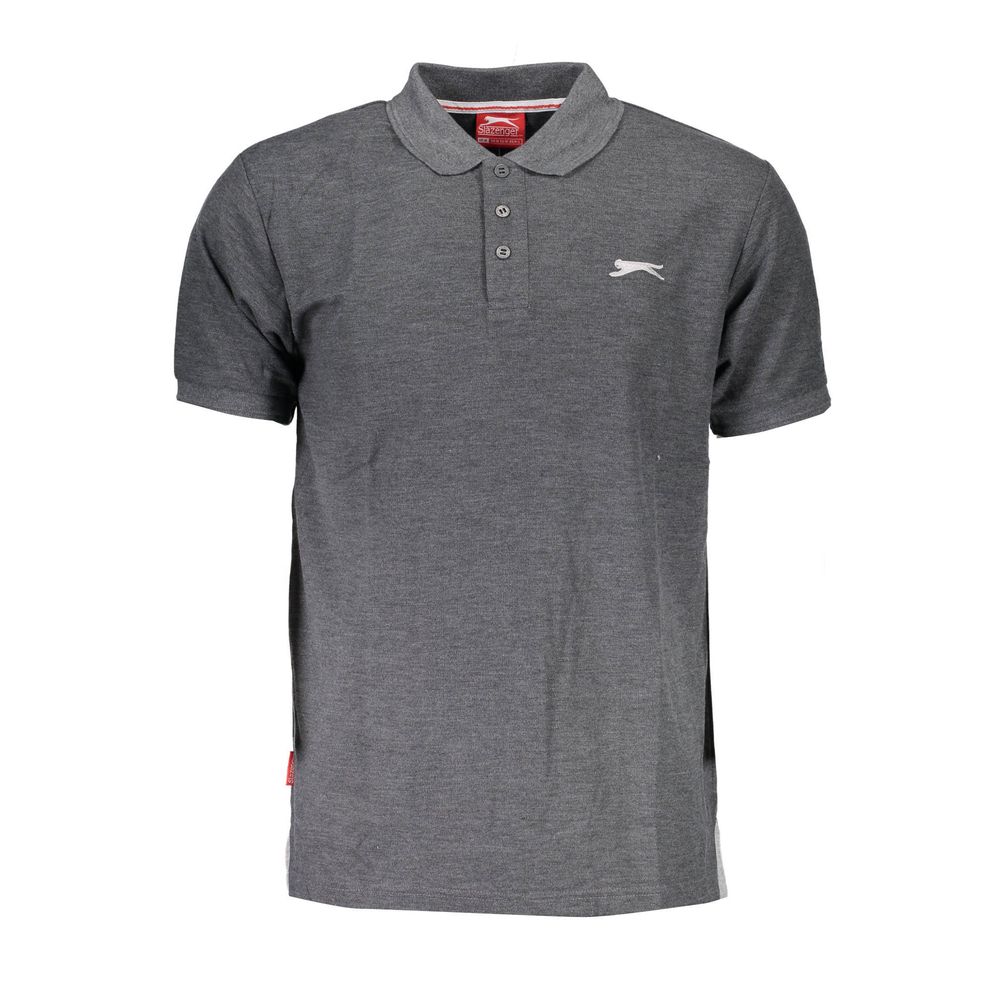 Slazenger Gray Cotton Polo Shirt Slazenger