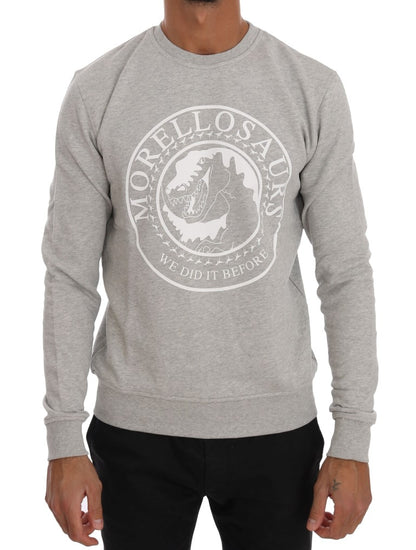 Frankie Morello Chic Morellosaurs Crewneck Cotton Sweater Frankie Morello