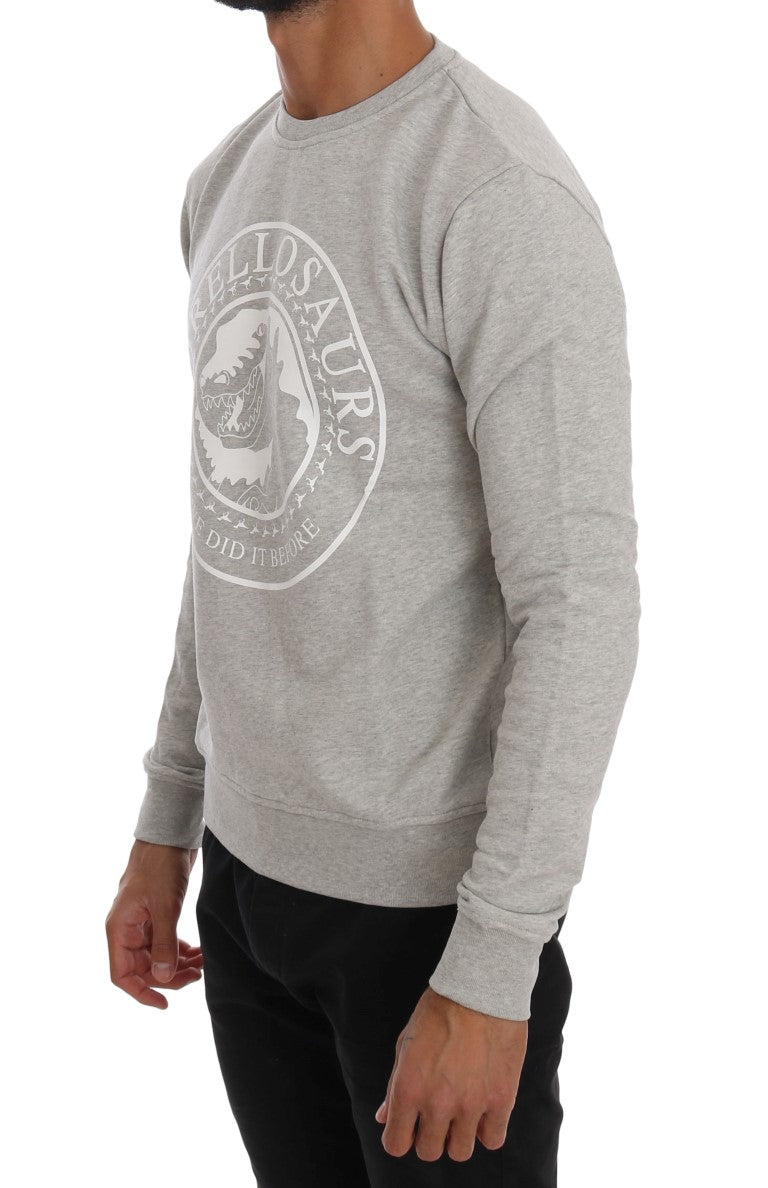 Frankie Morello Chic Morellosaurs Crewneck Cotton Sweater Frankie Morello