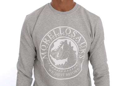 Frankie Morello Chic Morellosaurs Crewneck Cotton Sweater Frankie Morello