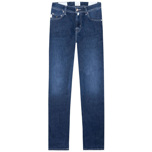 Tramarossa Blue Cotton Jeans & Pant Tramarossa