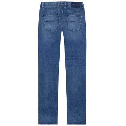 Tramarossa Blue Cotton Jeans & Pant Tramarossa