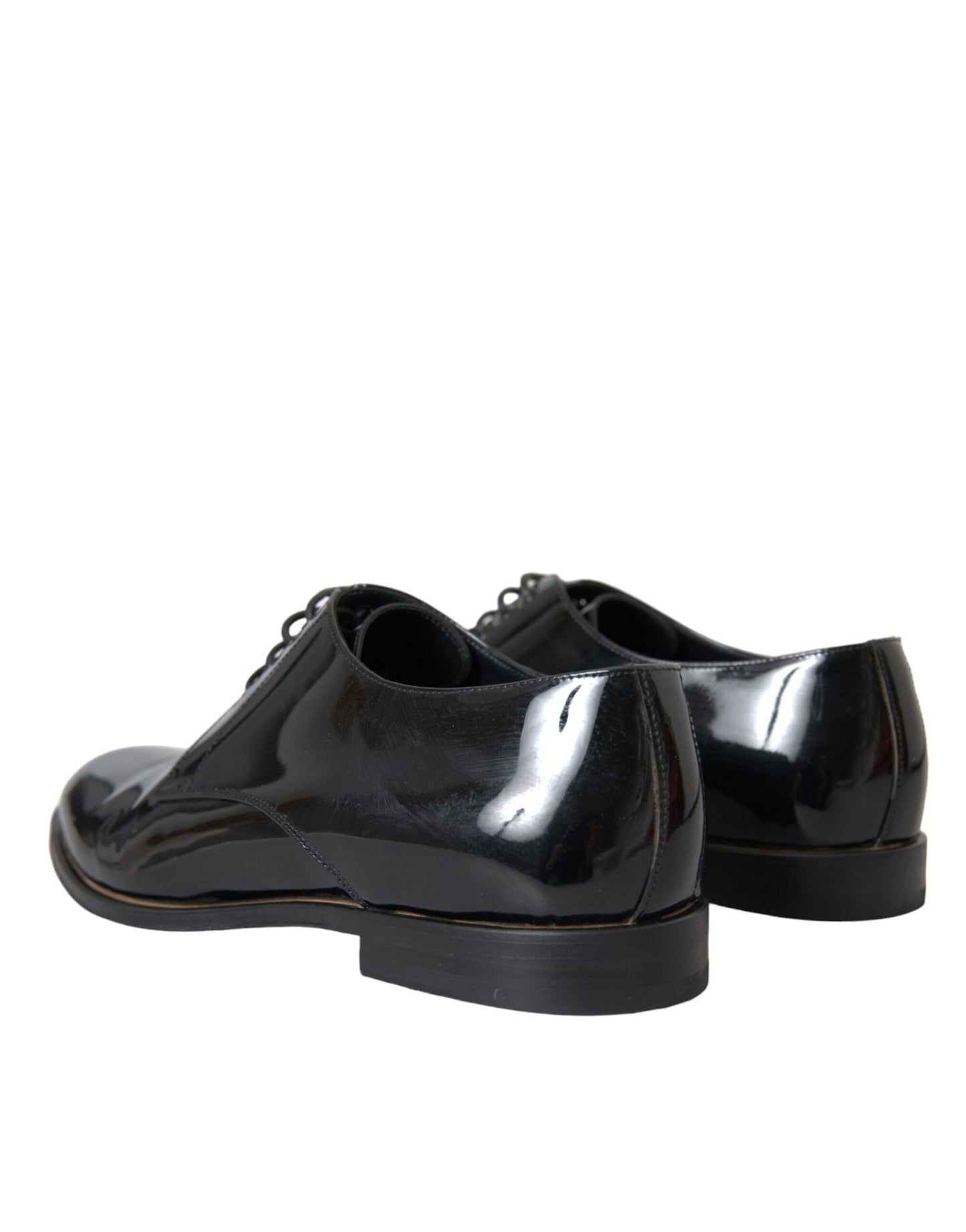 Dolce & Gabbana Black Patent Leather Derby Formal Dress Shoes Dolce & Gabbana