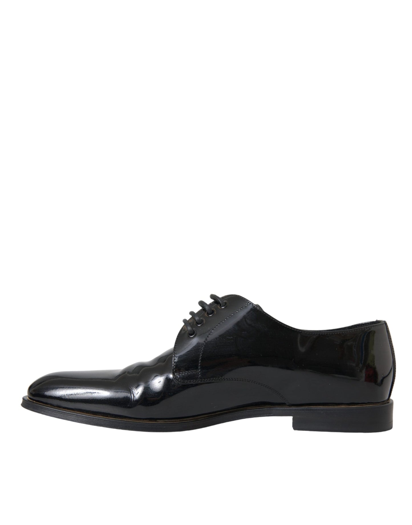 Dolce & Gabbana Black Patent Leather Derby Formal Dress Shoes Dolce & Gabbana