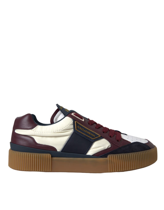 Dolce & Gabbana Multicolor Miami Leather Low Top Sneakers Shoes Dolce & Gabbana