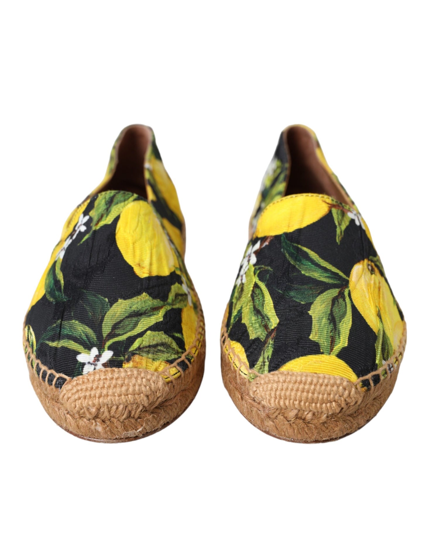 Dolce & Gabbana Multicolor Lemon Slip On Espadrilles Shoes Dolce & Gabbana